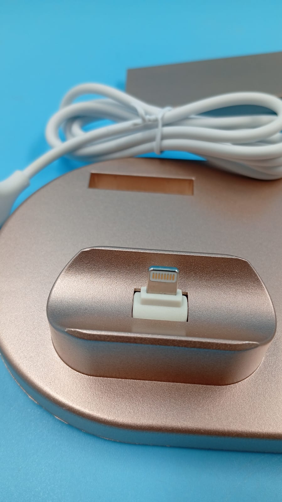 Estación de carga inalámbrica para múltiples dispositivos, Rosegold.