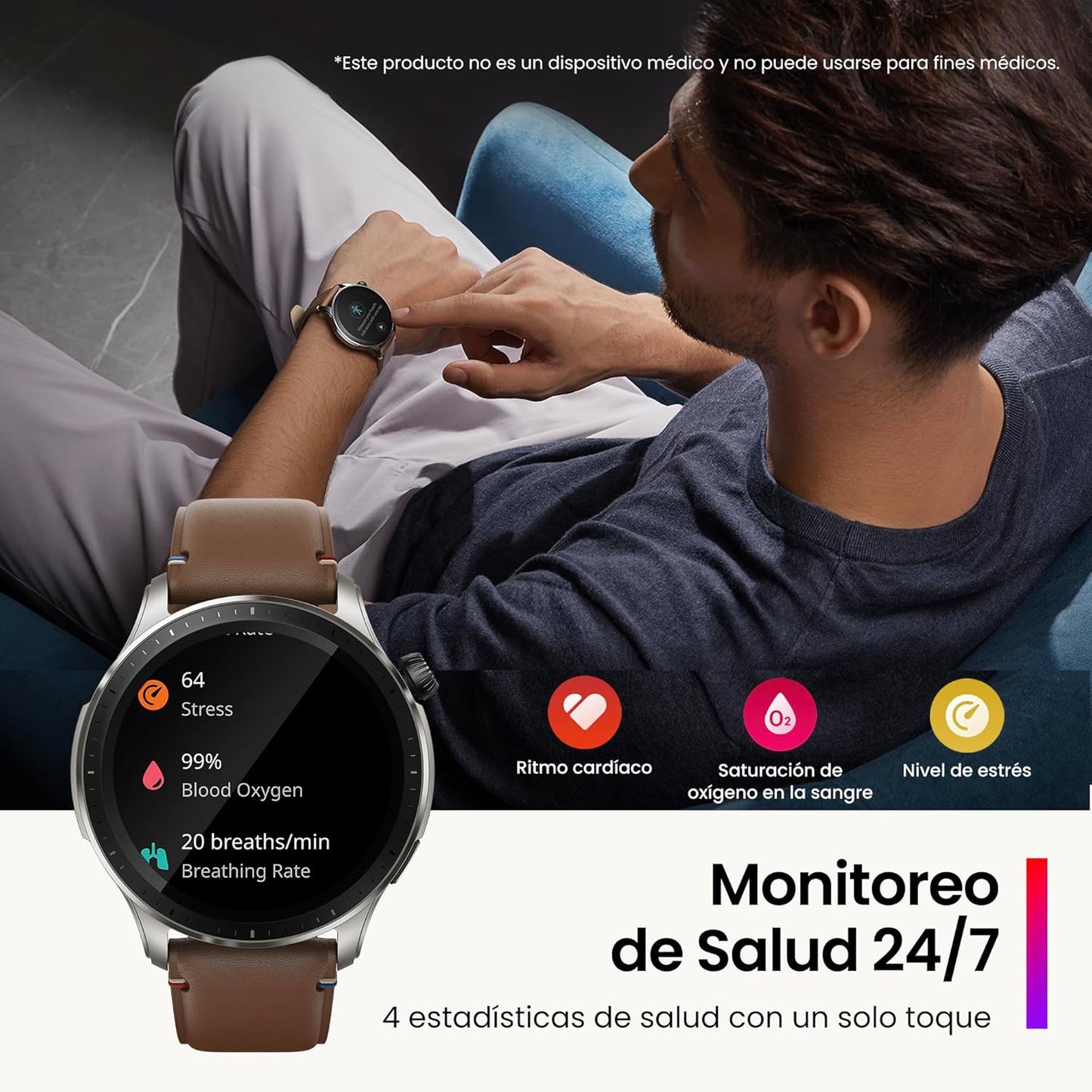 Amazfit Gtr 4 Smartwatch, Con Amazon Alexa, Pantalla Amoled(USADO)