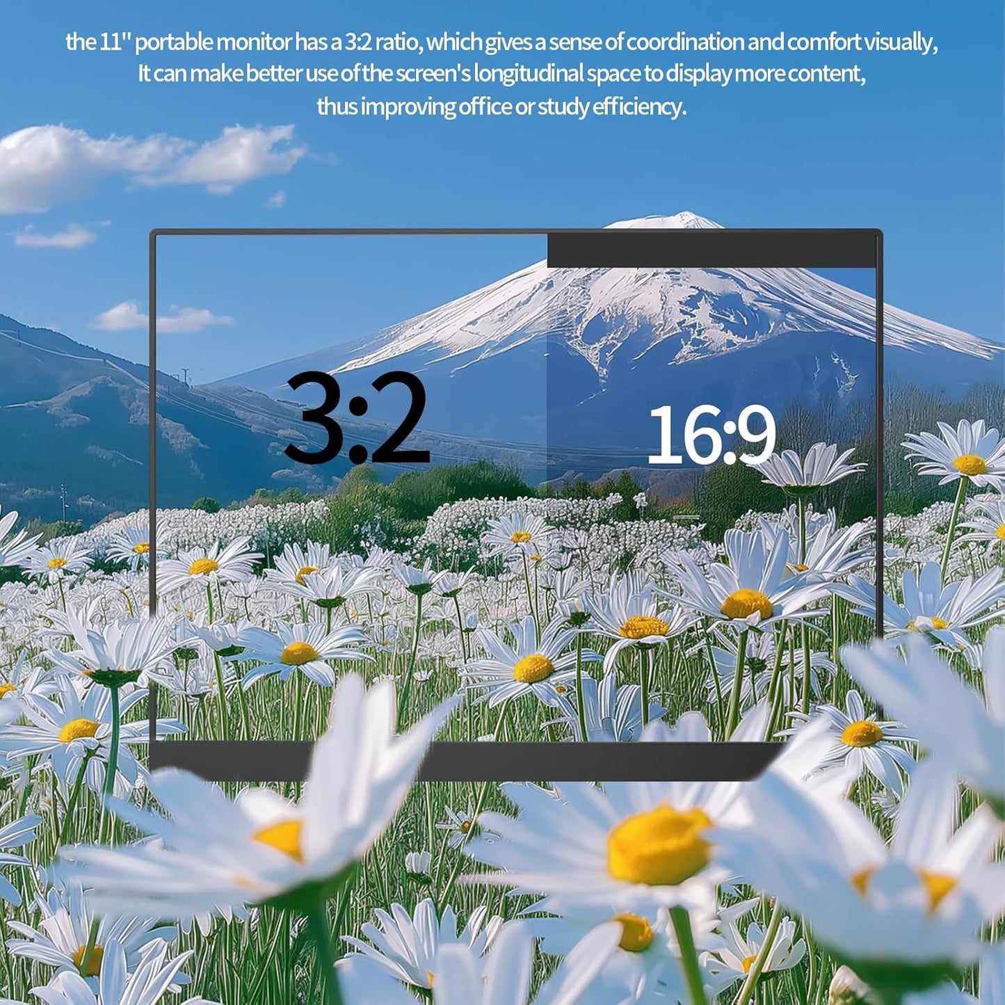 Monitor portátil StarXnDa de 11", 2160 x 1440, 2K, USB C, HDMI.