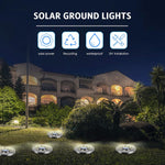 19 Luces Solares Para Exteriores Impermeables Blanco Frio (USADO)