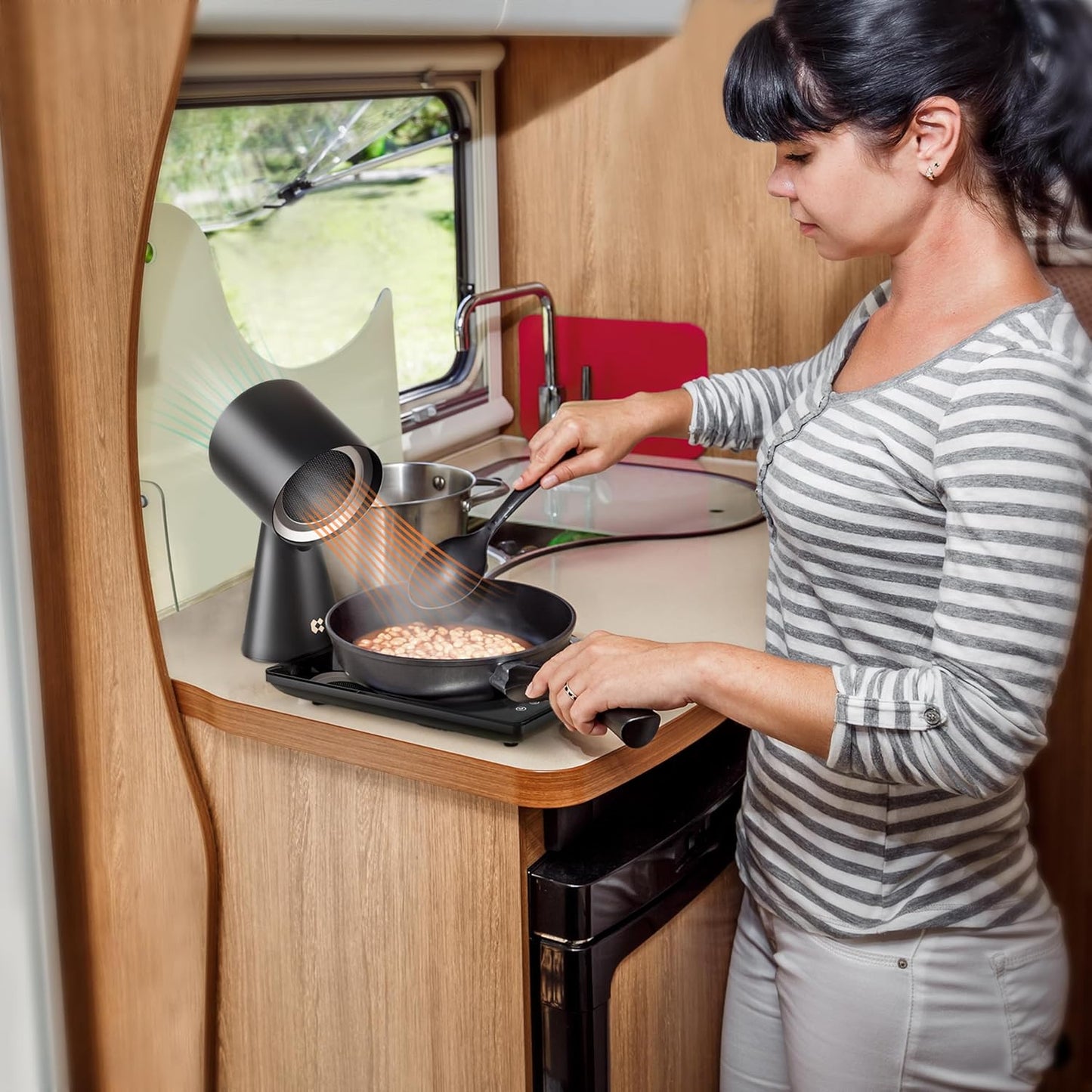 Campana mini de cocina extractora portátil.  2 vel. CIARRA