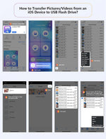 MFi - Unidad flash 128GB para iPhone Blanbok+