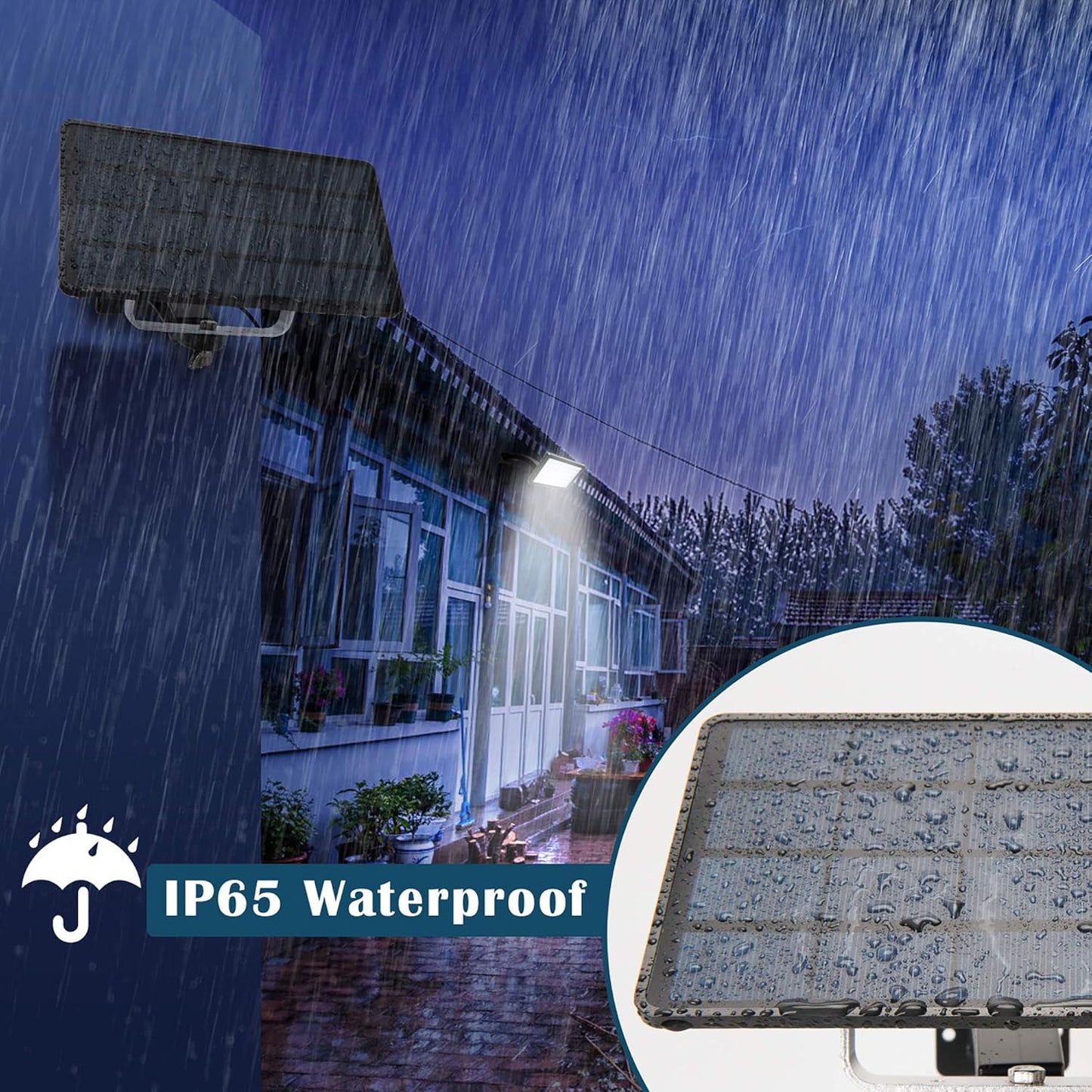 Luz solar de 1000 lúmenes con 48 luces LED, Jackyled, 6W.