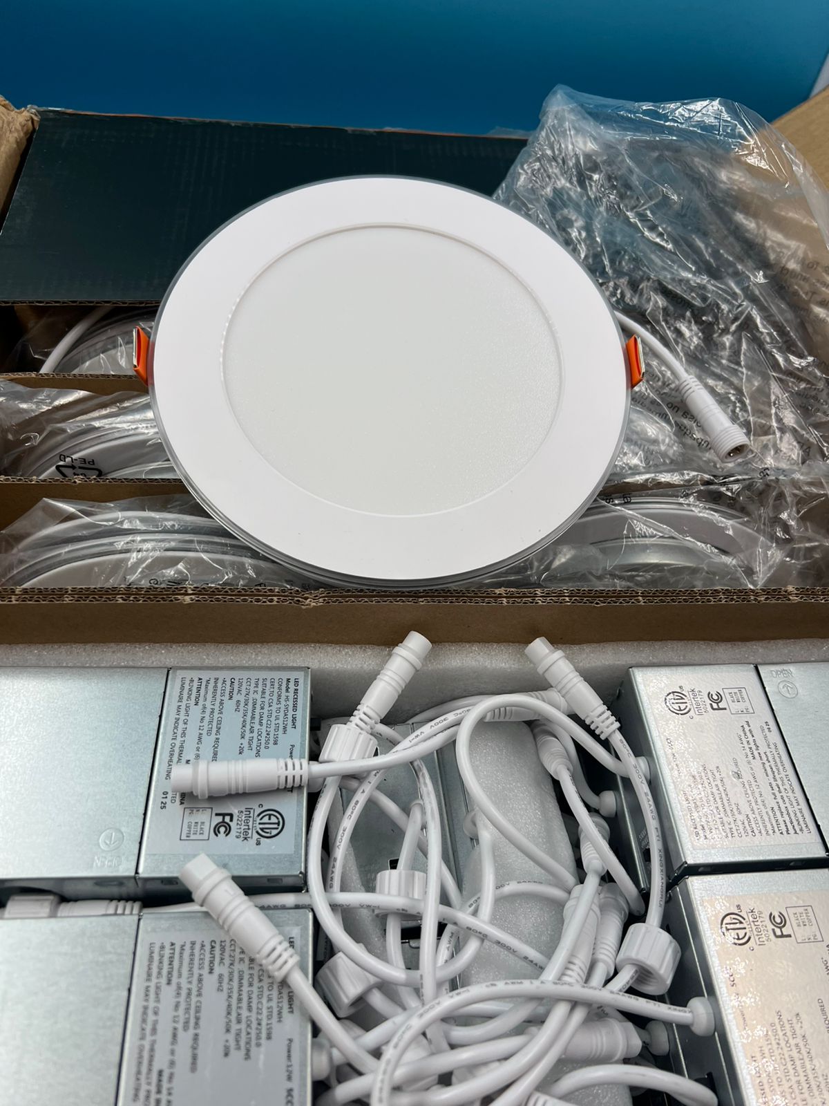 Amico Paquete 20 luces LED empotrables ultrafinas 6"5CCT 1