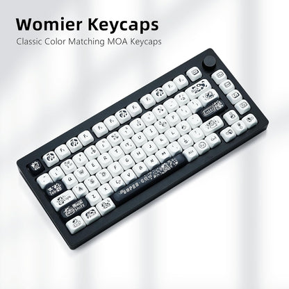Teclas MOA con sublimación de tinta, PBT 75%, teclado mecánico.
