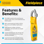 Multímetro Fieldpiece SC680 Pinza Amperimétrica AC DC