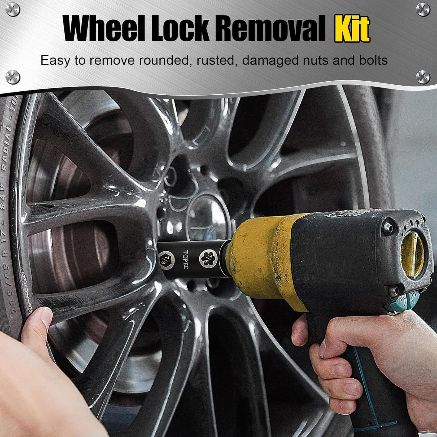 Kit de dados extractores para birlos de coche, 7 piezas.(USADO)