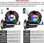 Luz LED de 1.5 pulgadas, para piscina, RGB, sin bordes.(USADA).