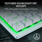 Teclado Optico Analógico Del 60%  Blanco Razer Huntsman V3 Pro Mini
