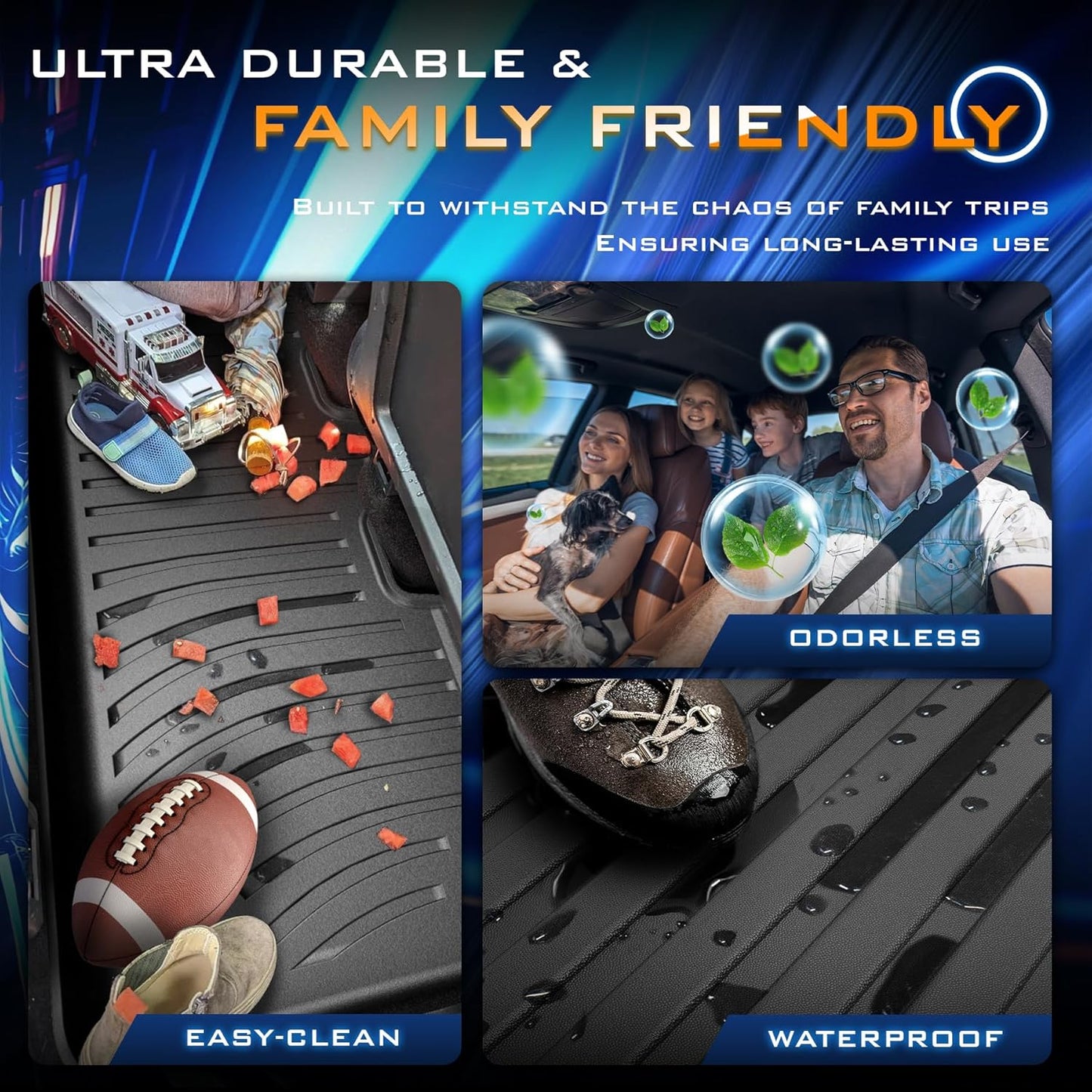 Tapetes para Tesla Cybertruck,  6 alfombrillas de TPE.