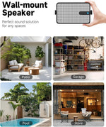 Altavoces Bluetooth para exteriores, sincronización inalámbrica, PYLEE.