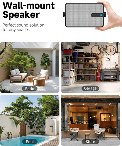 Altavoces Bluetooth para exteriores, sincronización inalámbrica, PYLEE.