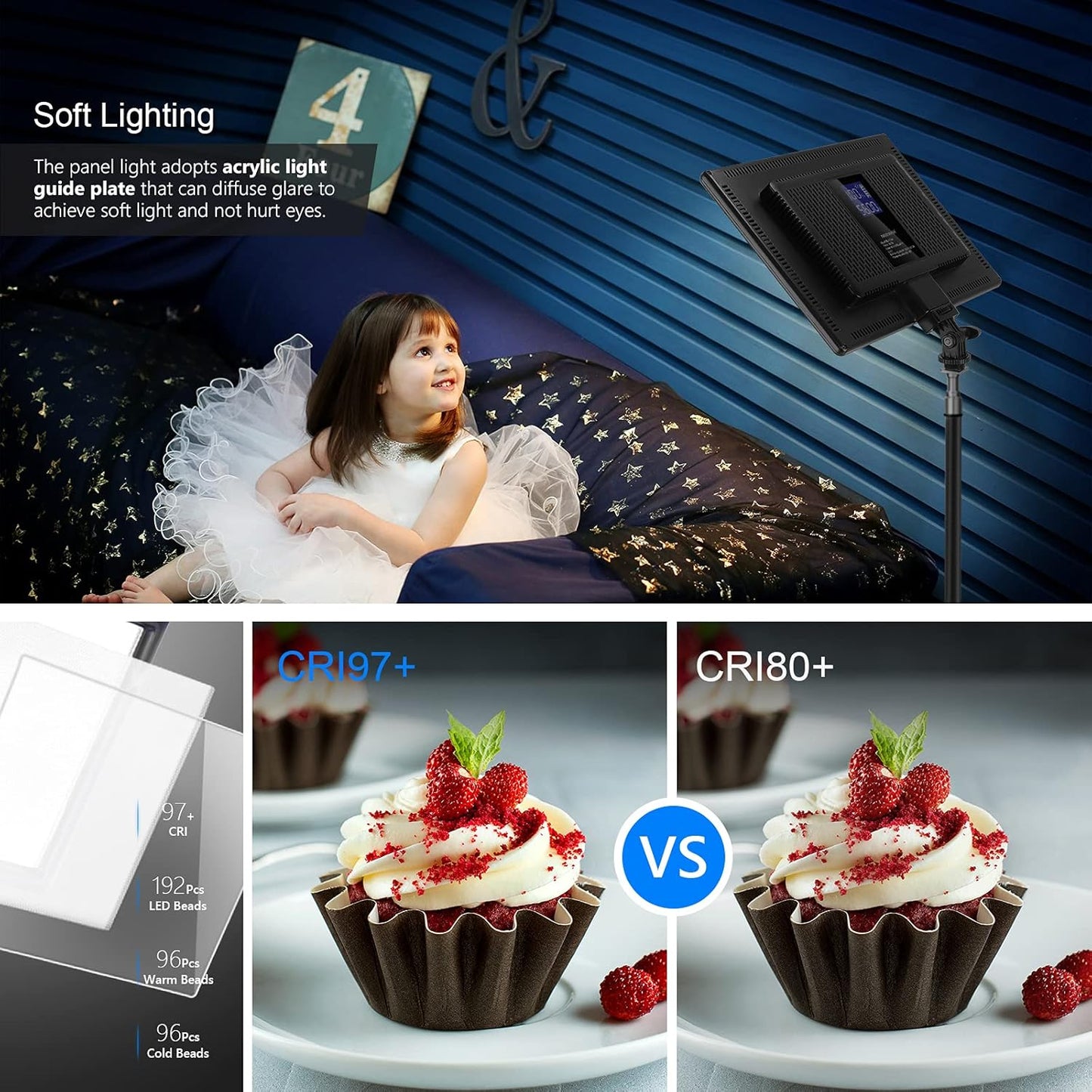 Kit de iluminacion para fotografia, profesional, regulable con tripode.