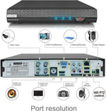 Tecbox 8 Canal 720P AHD DVR sistema de cámara de seguridad.