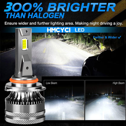 Bombillas LED para faros delanteros, H8, H9, H11, 6500K.