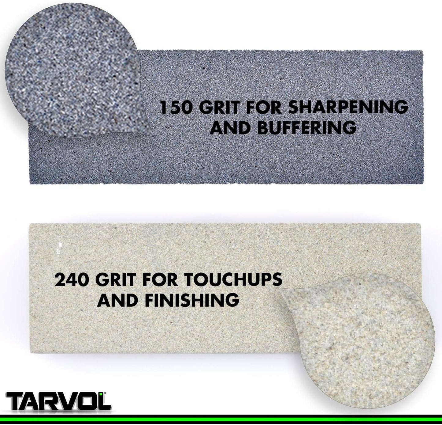 Piedra afiladora para cuchillos y herramientas (de 2 caras).