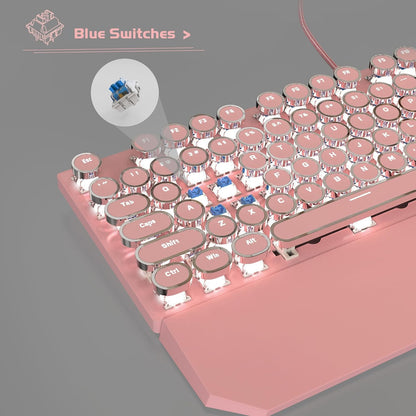 Teclado mecánico para juegos, MageGee, retroiluminado c/cable.