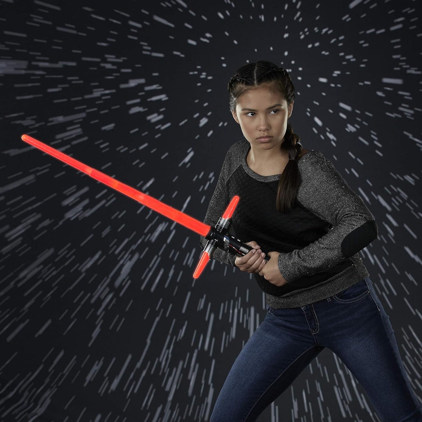 Star Wars Kylo REN - Juguete electrónico de Sable de luz Rojo.