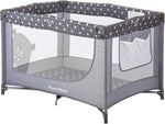 Corral Plegable Para Bebé Con Delgada Colchoneta Gris Café Pamo Babe