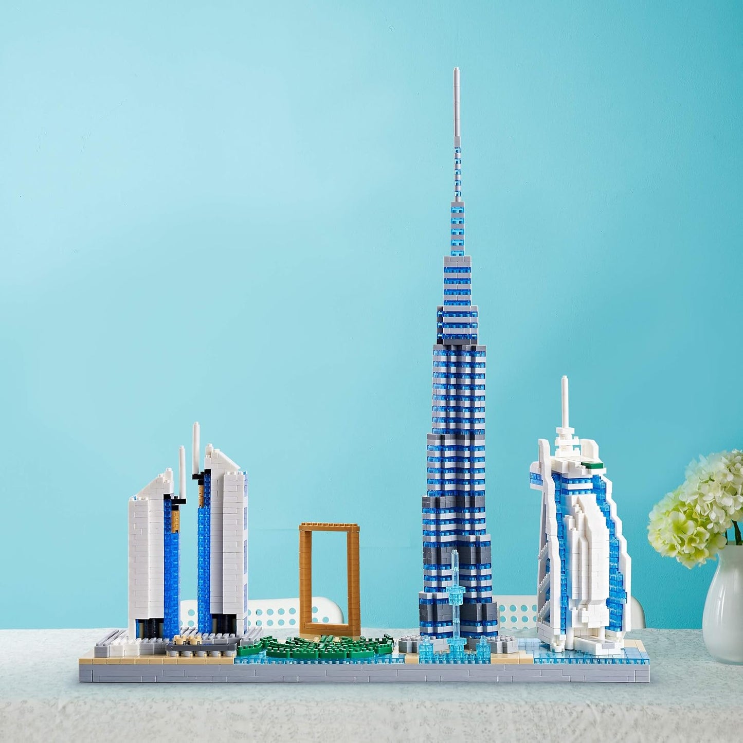 Juego de micro bloques de construcción, Dubai Skyline, 14 años.