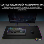 Mousepad Corsair MM700 RGB, Concentrador 2 Puertos USB, Goma Gruesa
