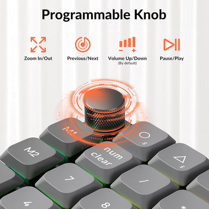 Teclado Numérico Keychron K0 Max RGB Inalámbrico K0M-H3