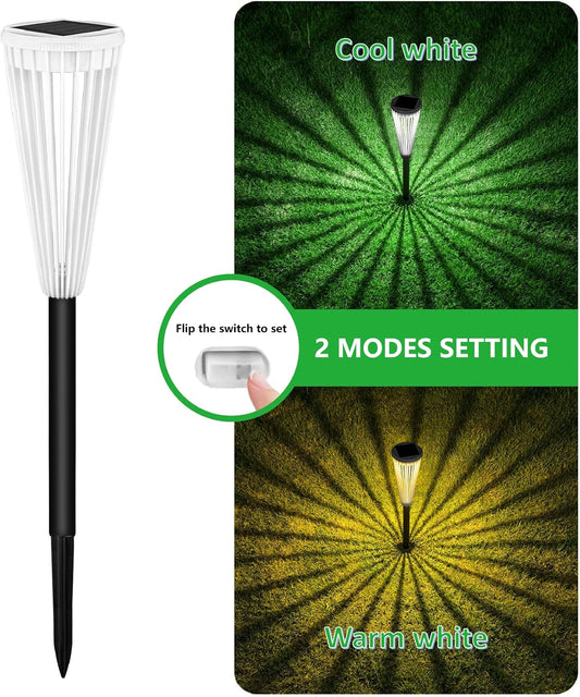 Paquete de 8 luces solares para exteriores, Domidar, para jardín.