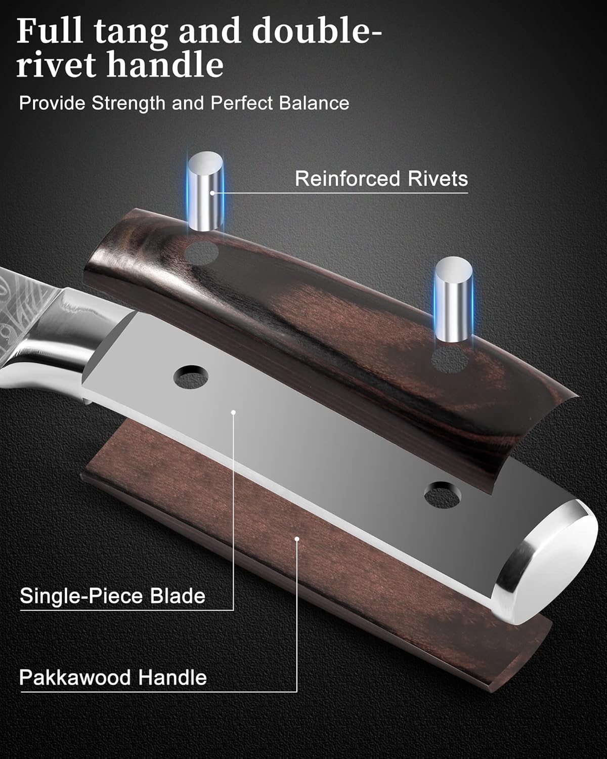 Cuchillo De Chef Dt·live, 8 , P/cocina, Acero Inoxidable.(USADO)