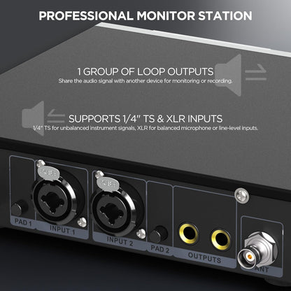 Monitor In Ear Inalámbrico Bietrun UHF Profesional