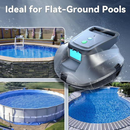 Robot Aspirador Piscina WaveRobo X1 Inalámbrico 120 Min
