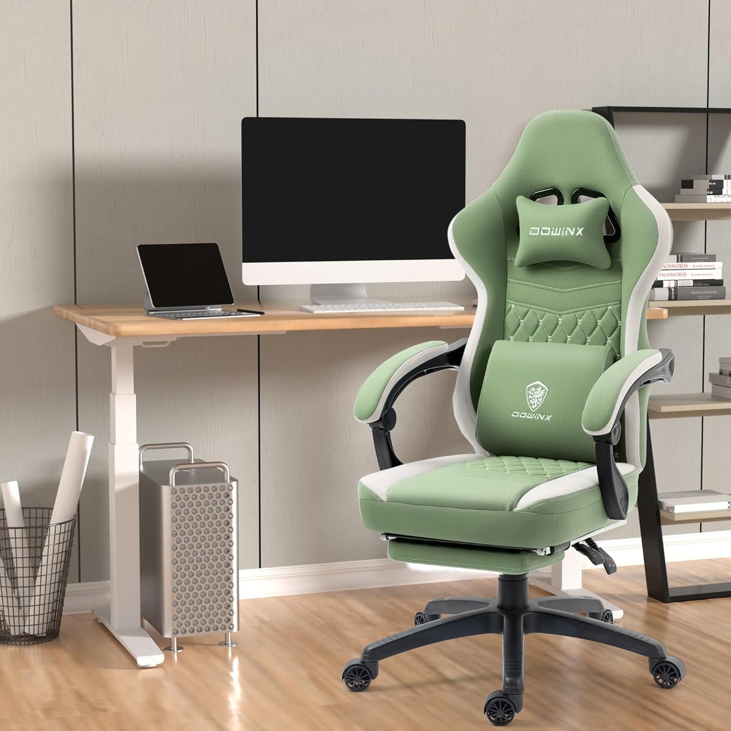 Dowinx Silla De Videojuegos, Tela Transpirable Almohadilla Gel.