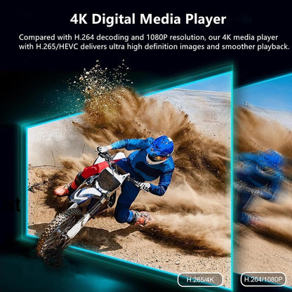 Reproductor multimedia digital 4K HD By Differ