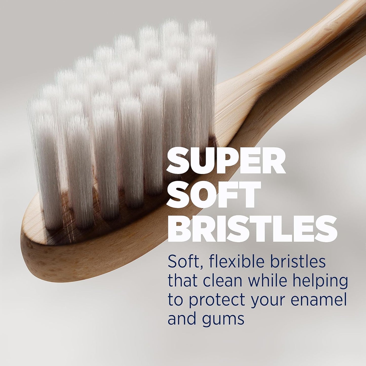 Lumineux Cepillo de dientes eléctrico de bambú sónico para adultos.