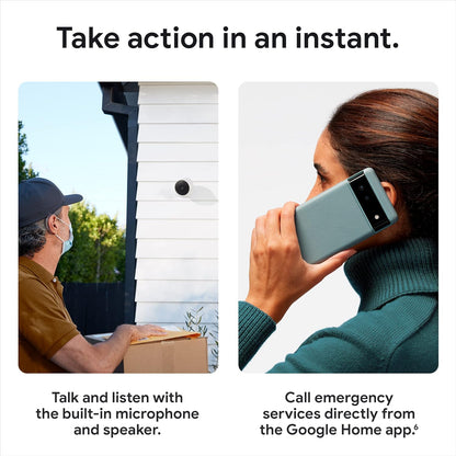 Cámara Google Nest CAM con batería para ext e int. Caja abierta