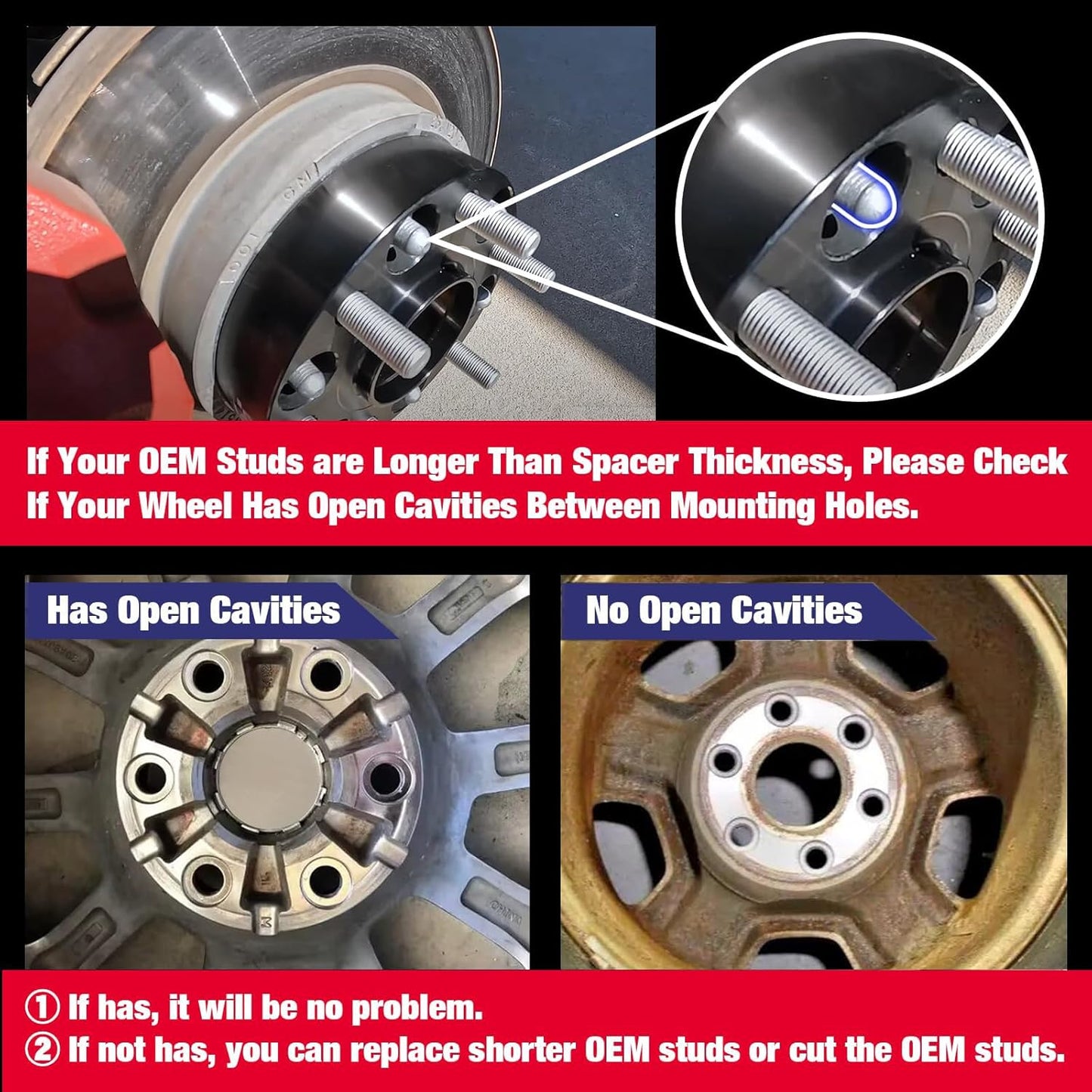 KSP - Espaciadores de rueda de 6x5.5, 1.5"