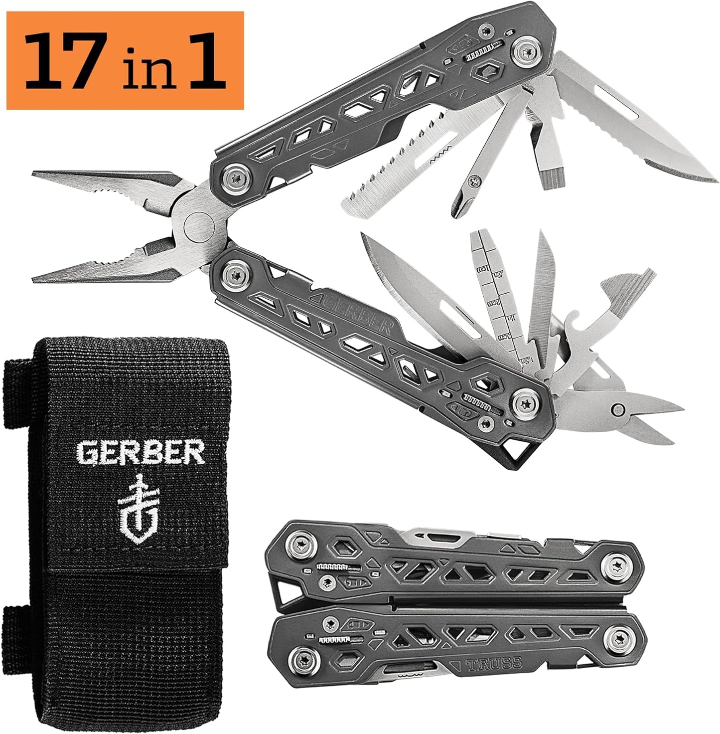 Gerber Truss, Herramienta Multiusos, Navaja C/estuche.
