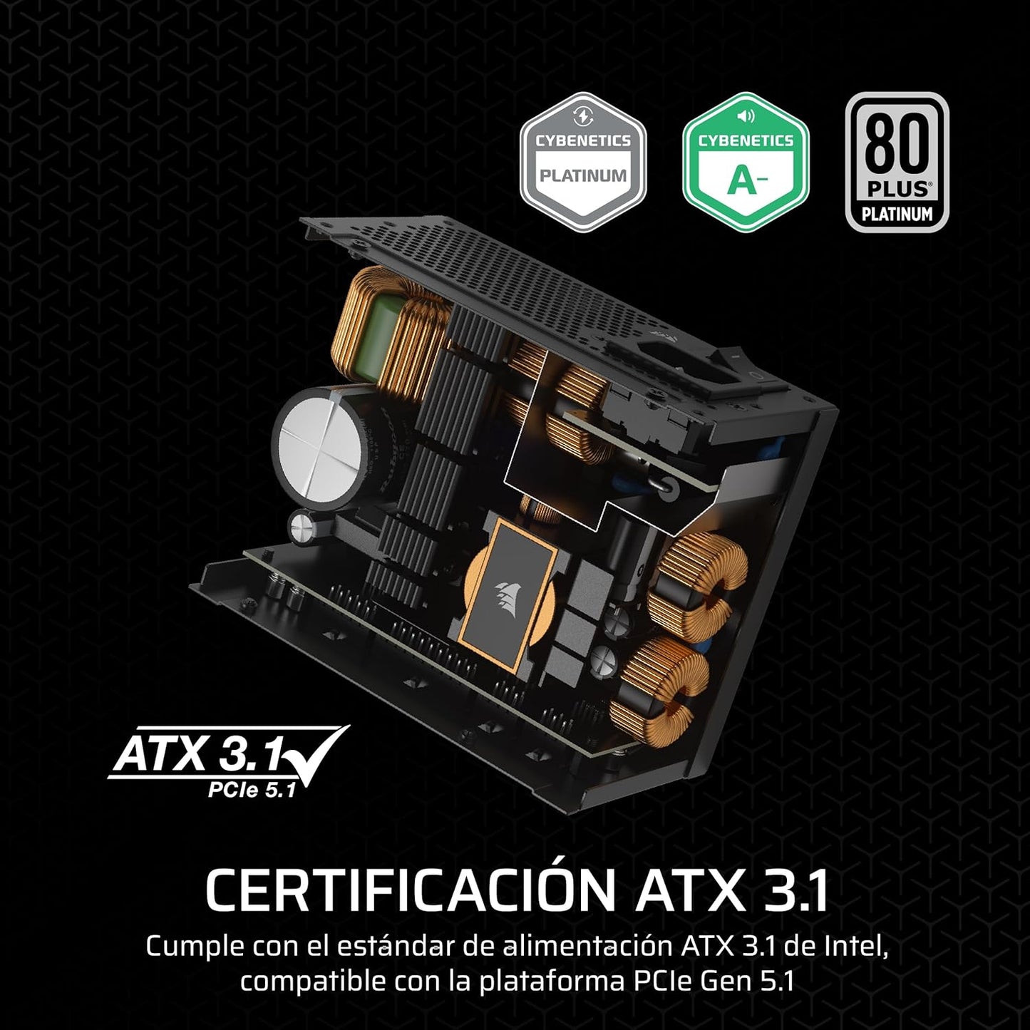 Fuente de Alimentación ATX, Compatible con ATX 3.1.