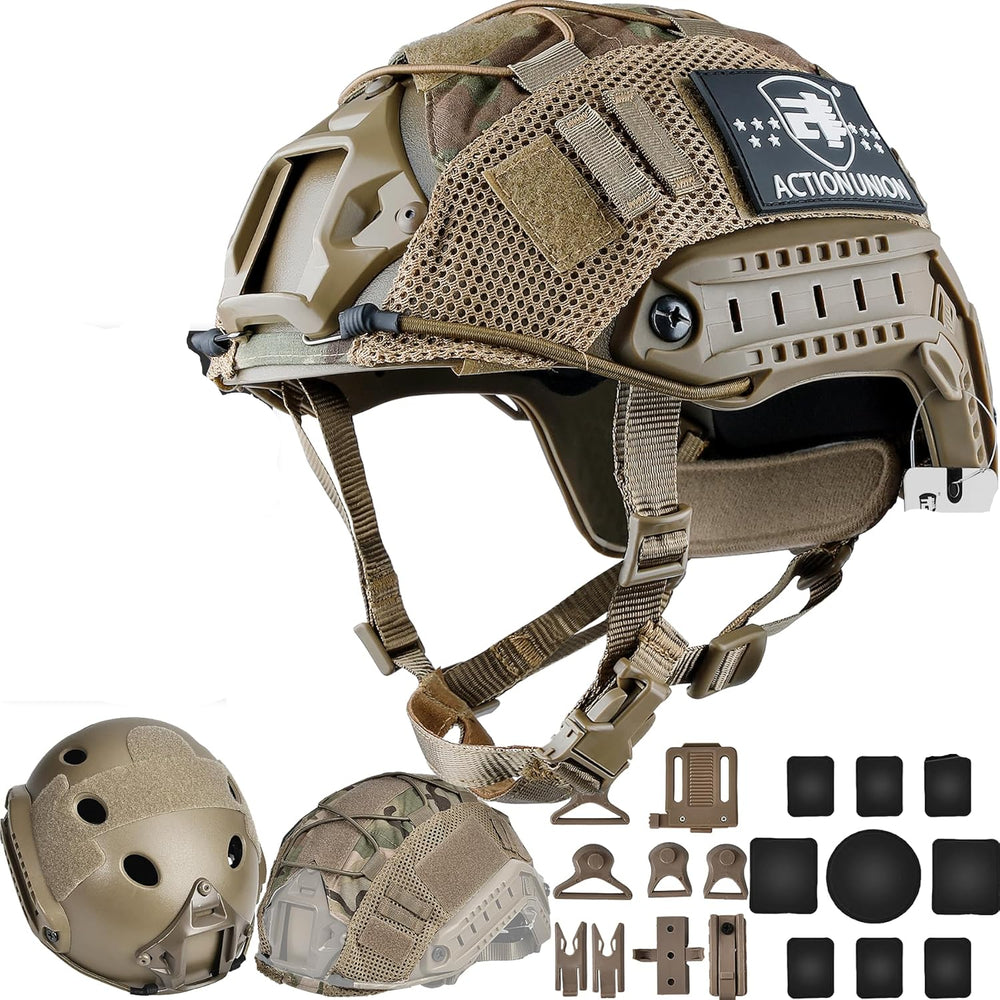 Casco tipo táctico para Paintball  Action Union Mediano