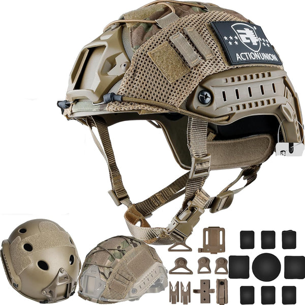 Casco tipo táctico para Paintball  Action Union Mediano
