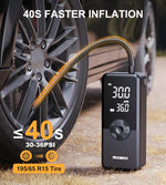 Compresor de Aire Portátil ATKMAYI Inflador 150 PSI Digital