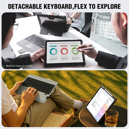 Funda con teclado para iPad Air de 13" e iPad Pro de 12.9" NILLKIN CAJA ABIERTA