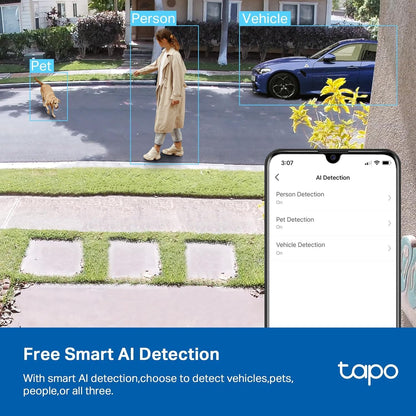 Cámara de seguridad inteligente Tapo TP-Link C120 (USADO)