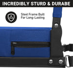 Asiento Plegable Para Gradas Sheenive Con Respaldo Acolchado Azul