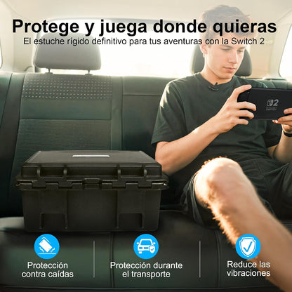 Maletín Lekufee LK703, Rígido Impermeable para Nintendo Switch 2