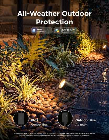 Focos para exteriores Govee H3200, iluminación de paisaje, IP67