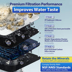 Sistema de ultrafiltración de agua, 4 Etapas, con Grifo Cromado.(USADO).