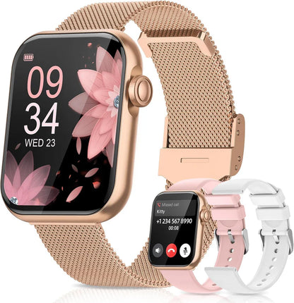 Reloj inteligente fitness HD con 3 correas monitor de presión, etc (USADO)