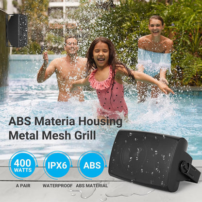 Bocinas Exterior Herdio 6.5 400W Impermeables Estéreo