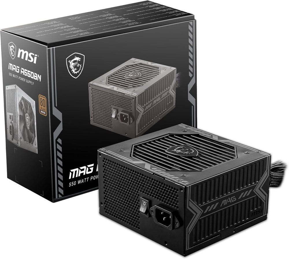 Fuente de Poder mag A550BN, 80 Plus Bronze, 20+4 Pin ATX, Vent. 120mm