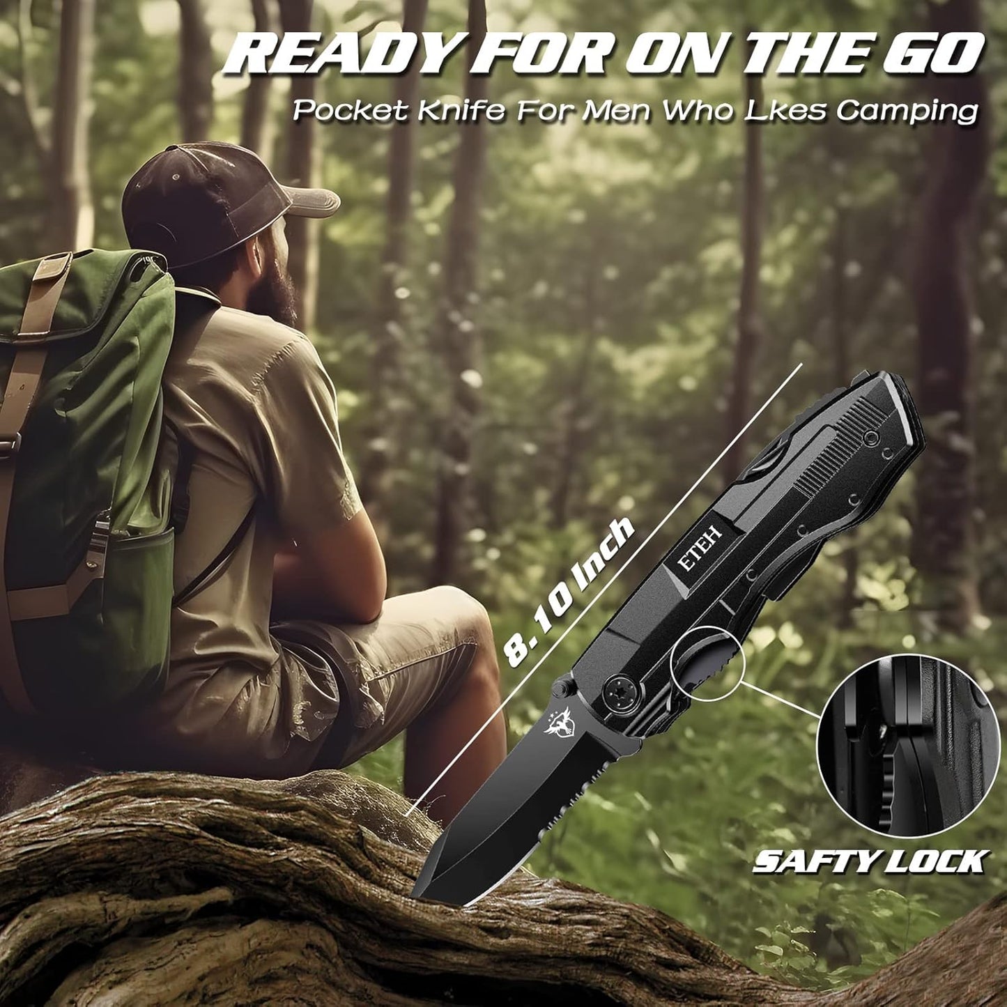 Cuchillo de bolsillo, multiherramienta, con destornilladores.(USADO)